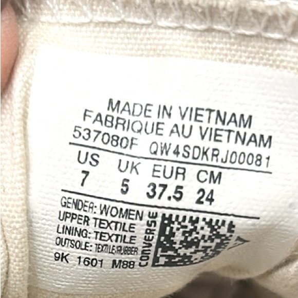 Converse Chuck Taylor Shoreline Slip On Sneakers Navy Blue Size 7 - Picture 8 of 9